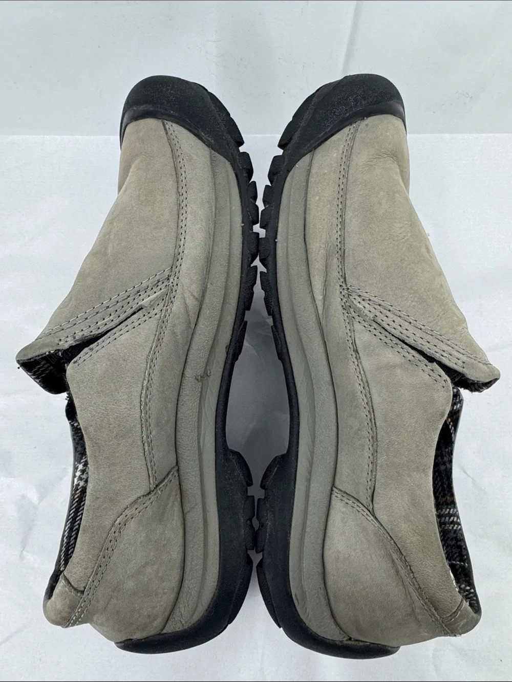 Keen Womens Kaci III Gray Leather Flannel Low-top Slip-on Shoes Loafers, sz 11 - Picture 10 of 15